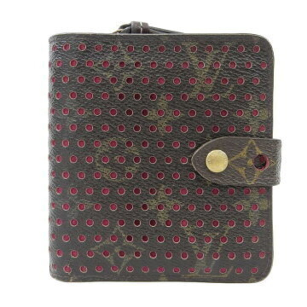 Louis Vuitton Monogram Perfo Zip Folding Wallet Fuchsia Pink